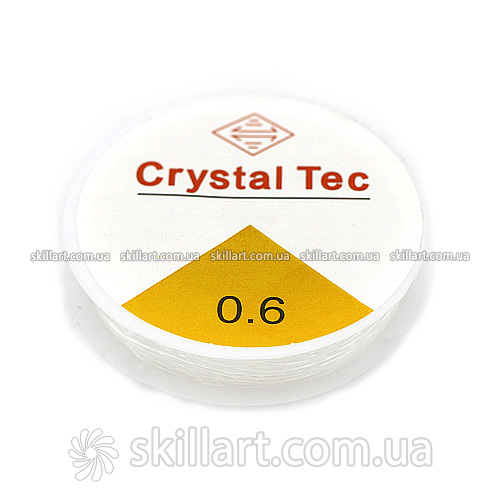Силиконовая леска-резинка Crystal Tec 0,6мм, прозрачная
